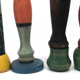 Fabulous Old Make Do Folk Art Figurative Toy Skittles