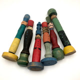 Fabulous Old Make Do Folk Art Figurative Toy Skittles