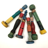 Fabulous Old Make Do Folk Art Figurative Toy Skittles