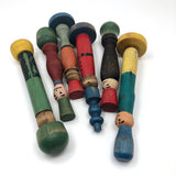 Fabulous Old Make Do Folk Art Figurative Toy Skittles