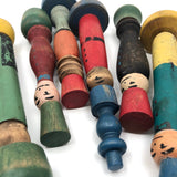 Fabulous Old Make Do Folk Art Figurative Toy Skittles