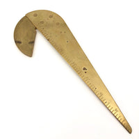 Mid-Century Brass Ruled Letter Opener