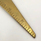 Mid-Century Brass Ruled Letter Opener