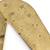 Mid-Century Brass Ruled Letter Opener