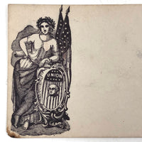 Civil War Era Union Envelope with Charred Corner