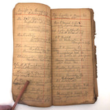 1902 Ledger with Drawing of Distressed Girl!