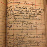 1902 Ledger with Drawing of Distressed Girl!