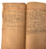 1902 Ledger with Drawing of Distressed Girl!