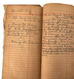 1902 Ledger with Drawing of Distressed Girl!