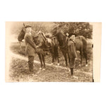Two Young Men with Horses