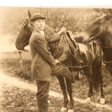 Two Young Men with Horses