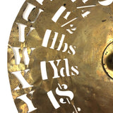 Antique Brass Stencil Dial, 1868/71 Patent Date