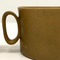 Bennington Potters c. 1970s Tawny Mustard 1626 Mugs - A Pair