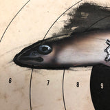Fish on Target Collage by Julie Dermansky, 1993