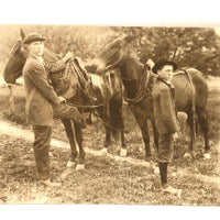 Two Young Men with Horses