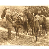 Two Young Men with Horses