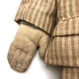 Fantastic American Folk Art Doll with Mustache, Goatee, and Striped Linen Suit