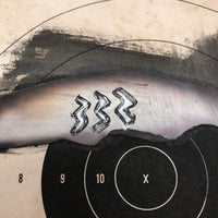 Fish on Target Collage by Julie Dermansky, 1993