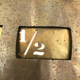 Antique Brass Stencil Dial, 1868/71 Patent Date