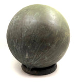 Huge Antique Copper Sphere with Glorious Verdigris Patina
