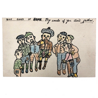 The Band of Hope, Antique Hand-drawn Postcard