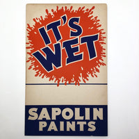 It's Wet! Silkscreen on Cardboard Sapolin Paint Signs