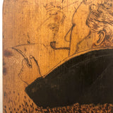 Pipe Dream Pyrography Folk Art Pipe Rack