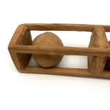 Large Double Ball in Cage Carved Whimsy