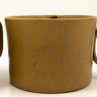 Bennington Potters c. 1970s Tawny Mustard 1626 Mugs - A Pair