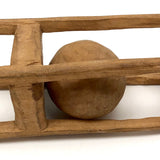 Large Double Ball in Cage Carved Whimsy