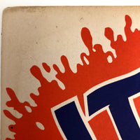It's Wet! Silkscreen on Cardboard Sapolin Paint Signs