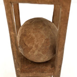 Large Double Ball in Cage Carved Whimsy