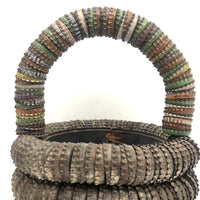 Tramp Art Bottlecap Basket