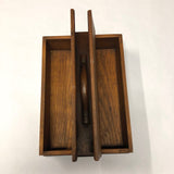 Lidded Pine Utensil Box with Handle