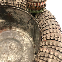 Tramp Art Bottlecap Basket