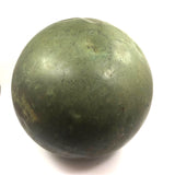Huge Antique Copper Sphere with Glorious Verdigris Patina