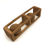 Large Double Ball in Cage Carved Whimsy