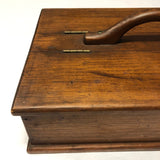 Lidded Pine Utensil Box with Handle
