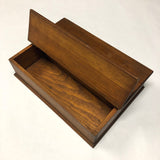 Lidded Pine Utensil Box with Handle