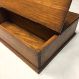Lidded Pine Utensil Box with Handle