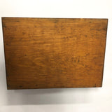 Lidded Pine Utensil Box with Handle
