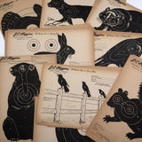 J.C. Higgins Vintage Animal Shooting Targets for Sears Roebuck Co.