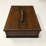 Lidded Pine Utensil Box with Handle