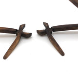 Amazing Quintuple Pliers Old Carved Wooden Whimsy