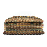 Marvelous Old Folded Paper Tramp Art Lidded Box