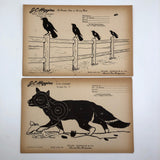 J.C. Higgins Vintage Animal Shooting Targets for Sears Roebuck Co.