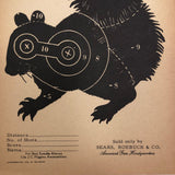 J.C. Higgins Vintage Animal Shooting Targets for Sears Roebuck Co.