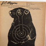 J.C. Higgins Vintage Animal Shooting Targets for Sears Roebuck Co.