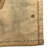 Miss Elsie Larue Moyer's Charming Drawing of Young Couple on Fabric