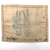 Miss Elsie Larue Moyer's Charming Drawing of Young Couple on Fabric